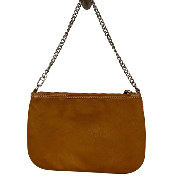 NINE WEST Multi-Color Woven Zip Close Silver Chain Strap Bag Purse - Picture 4 of 6